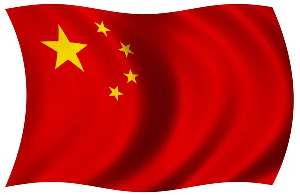 National Flag China National Country Colors — Stock Photo, Image