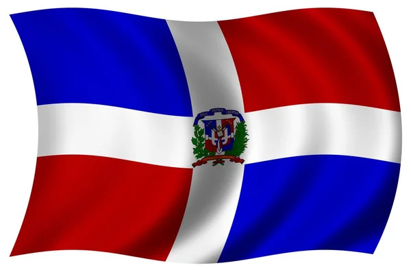 Bandera Nacional República Dominicana — Foto de Stock