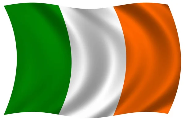 National Flag Ireland National Country Colors — Stock Photo, Image