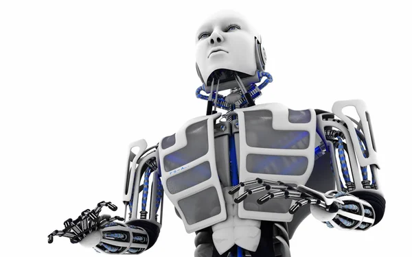 Robot Androide Mecánico Tecnología — Foto de Stock