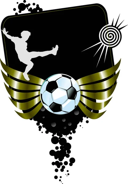 Visão Panorâmica Conceito Esporte Futebol — Fotografia de Stock