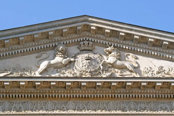 Detal Fasady Pałacu Aranjuez Madryckiego Hiszpańskiego — Zdjęcie stockowe