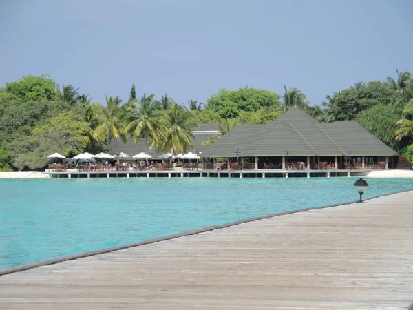 Isola Makunudu Nelle Maldive — Foto Stock