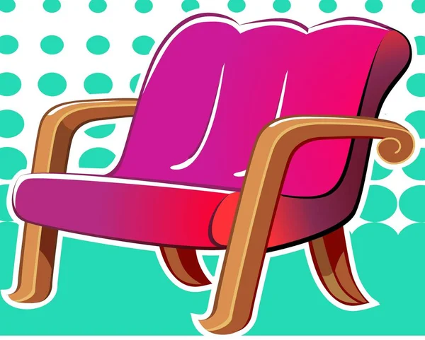 Colorful Illustration Modern Conceptual Sofa — Stock Photo, Image