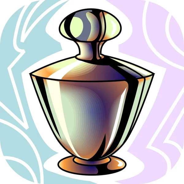 Ilustración Vectorial Vaso Perfume —  Fotos de Stock