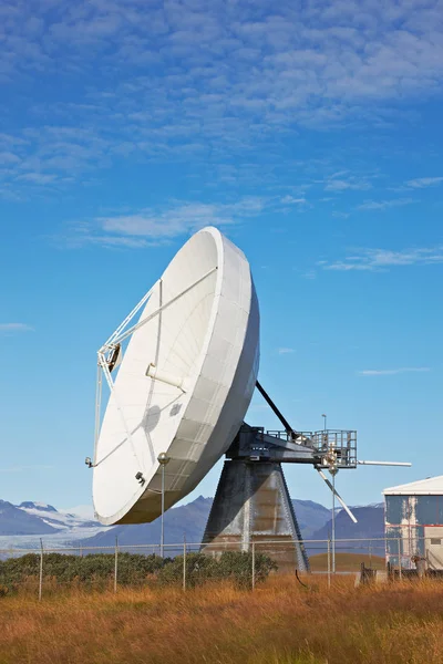 Satellite Communications Dish Hofn Iceland — Stock Photo, Image
