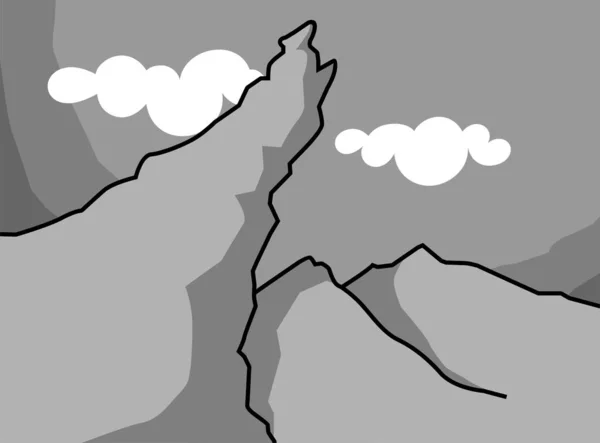 Blick Auf Die Berge — Stockfoto