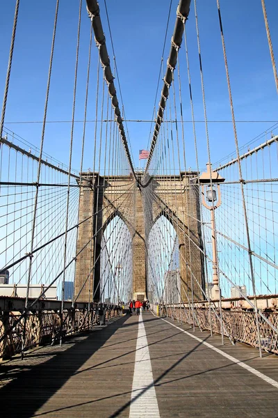 Brooklyn Bridge New York Ban — Stock Fotó
