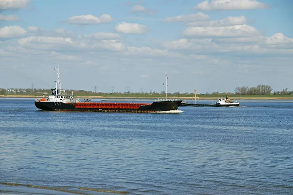 Vrachtschip Haven Van Riga Baltische Zee — Stockfoto