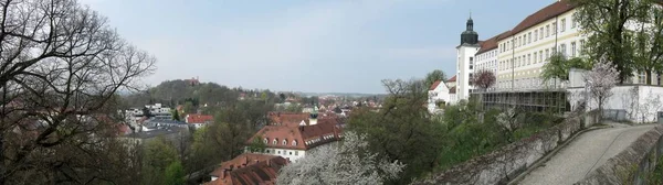 Panoramisch Uitzicht Weihenstephan Dom — Stockfoto