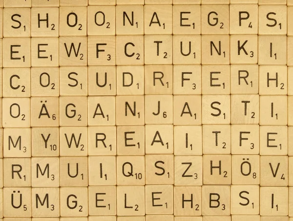 Scrabble Jogo Tabuleiro Jogo Palavras — Fotografia de Stock