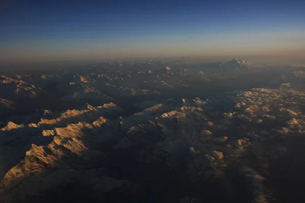 Wolken Und Alpen Von Oben — Stockfoto