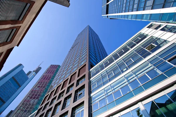 Scenic Urban View Modern Skyscrapers Facade — Stock Photo, Image