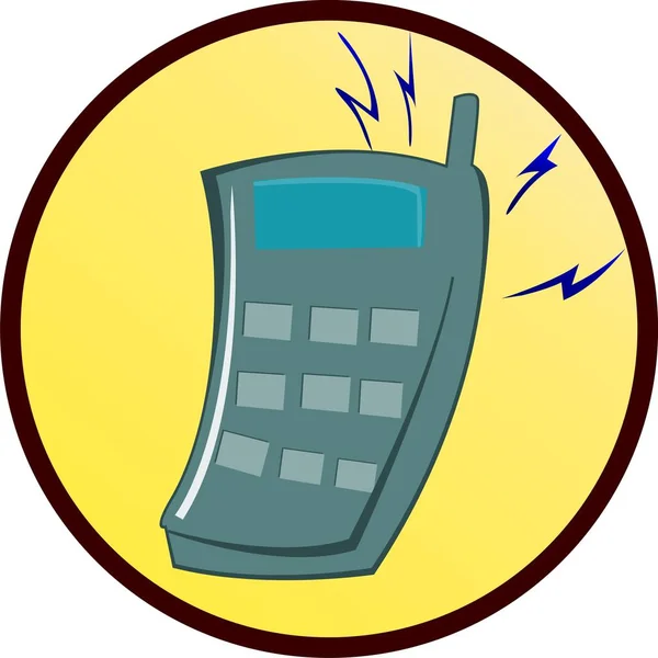 Vector Illustration Telephone — Stock Photo, Image