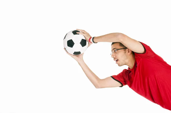 Visão Panorâmica Conceito Esporte Futebol — Fotografia de Stock