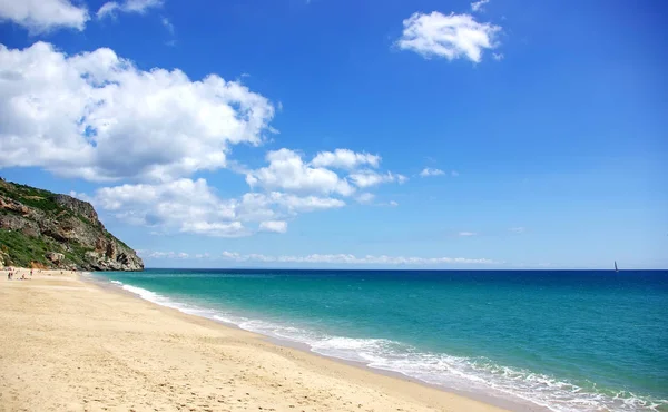 Sesimbra Plajı Portekiz — Stok fotoğraf