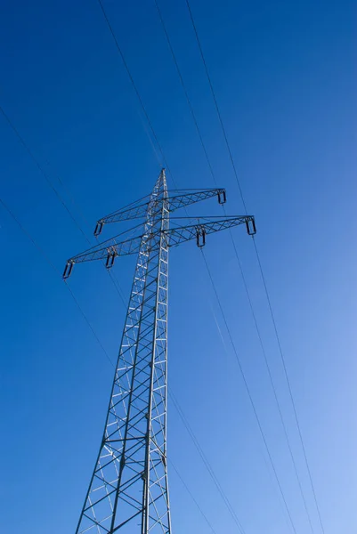 Wieża Transmisyjna Strommast Przesył Energii Elektrycznej — Zdjęcie stockowe