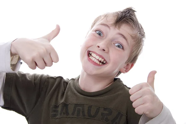 Young Makes Thumbs Wd697 High — Stock Photo, Image