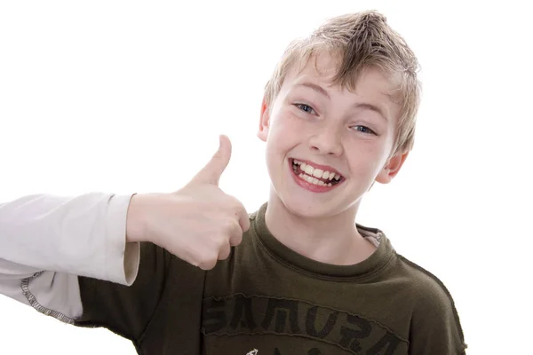 Boy Makes Daumen High Wd694 — Stock Photo, Image