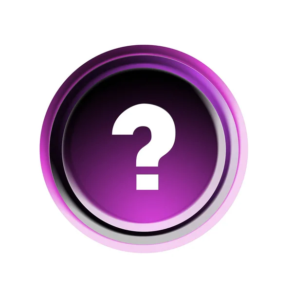 Graphic Question Mark Button Ask — Stock Photo, Image