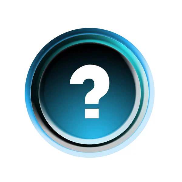 Graphic Question Mark Button Ask — Stock Photo, Image