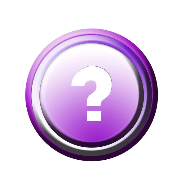 Graphic Question Mark Button Ask — Stock Photo, Image