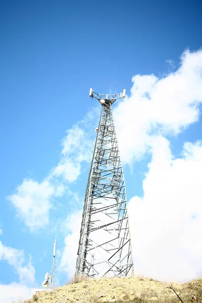 High Voltage Transmission Energy Stock Photo