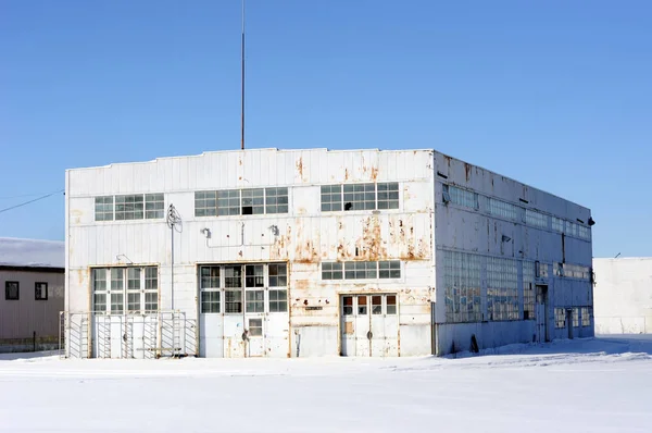 Armazém Velho Inverno — Fotografia de Stock