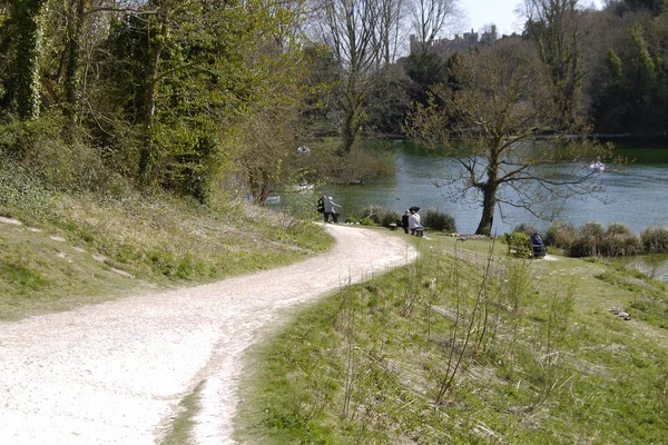 Swanbourne Lake Vid Arundel Västra Sussex — Stockfoto