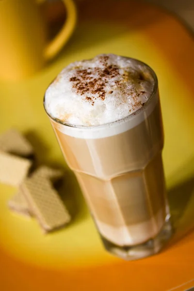 Latte Macchiato Napój Kawowy — Zdjęcie stockowe