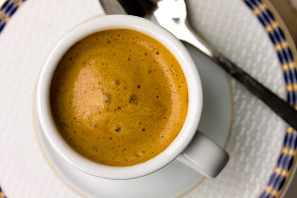 Espresso Koffie Drinken Ochtend Drinken — Stockfoto