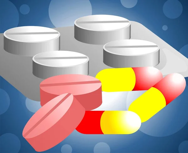 Gezondheidszorg Farmaceutische Capsule Geneeskunde — Stockfoto