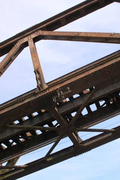 Dettaglio Vecchio Ponte Ferroviario — Foto Stock