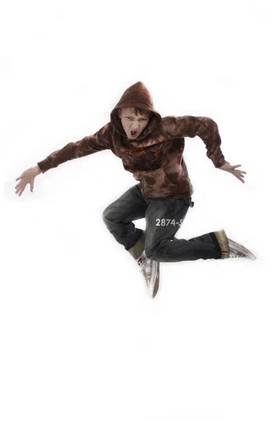 Boy Jumping Wd708 — Stock Photo, Image