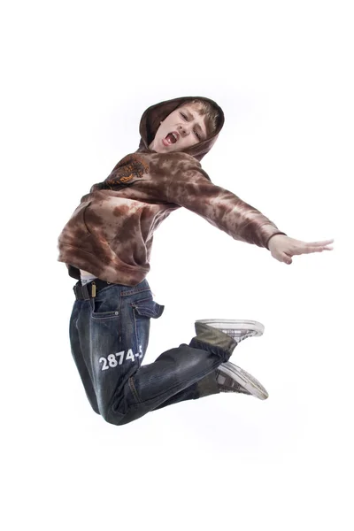 Boy Jumping Wd710 — Stock Photo, Image