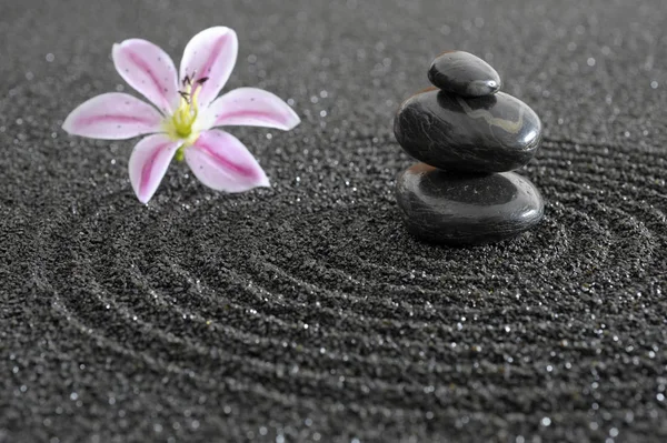 Zen Stones Spa Stone Sand — Stock Photo, Image