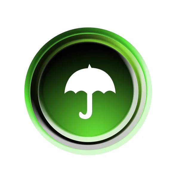 Regenschirm Taste Grafische Illustration — Stockfoto