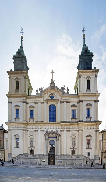 Kutsal Haç Kilisesi Varşova Polonya — Stok fotoğraf