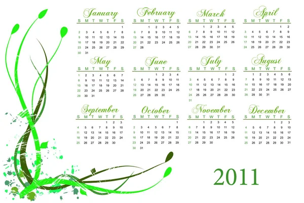 Calendario Horario Organizador —  Fotos de Stock