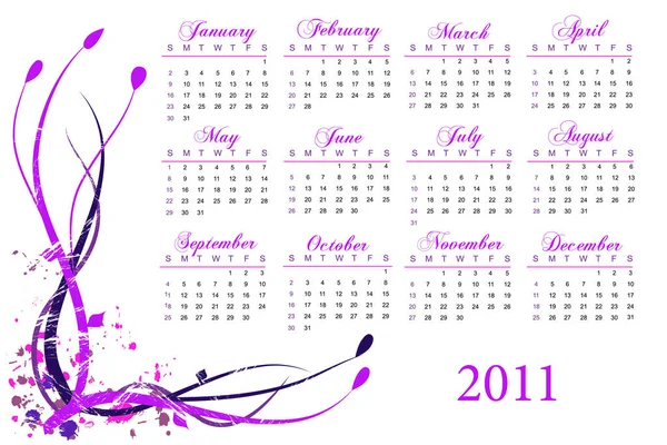 Calendar March White Background — Stock Photo, Image
