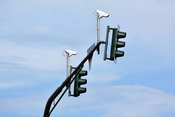 Systém Semaforů Světelná Signalizace — Stock fotografie