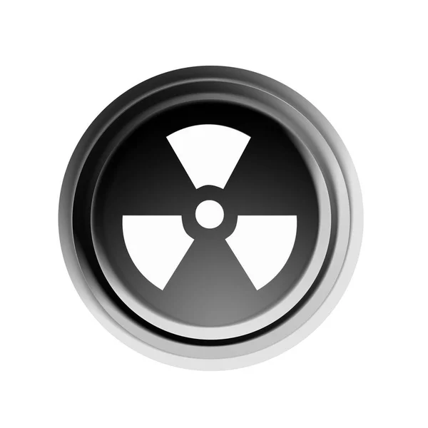 核放射性 辐射区 — 图库照片