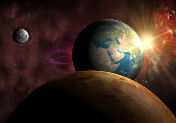 Planetas Espaciales Universo — Foto de Stock