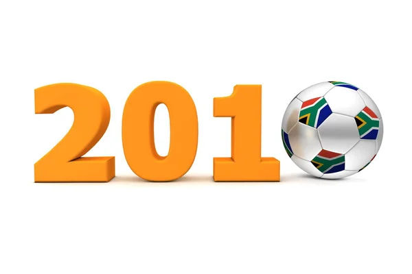 Ποδόσφαιρο Έτος Νότια Αφρική 2010 Πορτοκαλί — Φωτογραφία Αρχείου