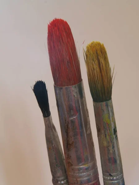 Brush Black Red Yellow — Stock Photo, Image