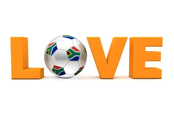 Afrique Sud Football Love Orange — Photo