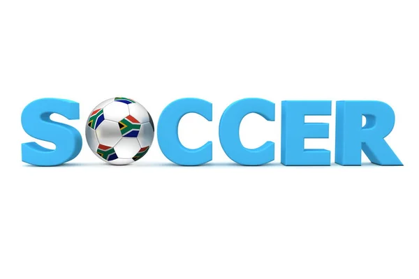 Football Soccer South Africa Blue — Stock Photo, Image