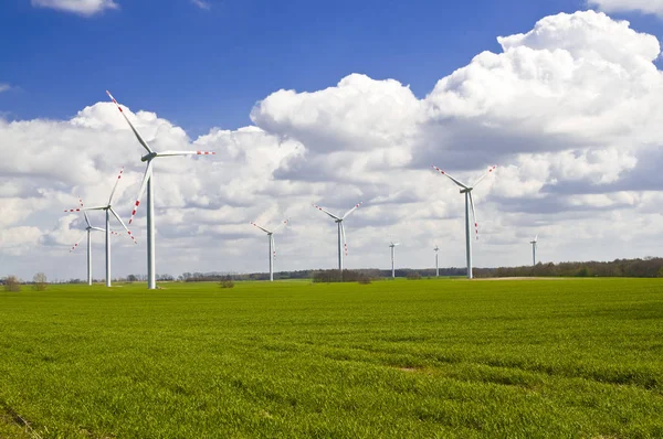 Windräder Alternative Windenergie — Stockfoto