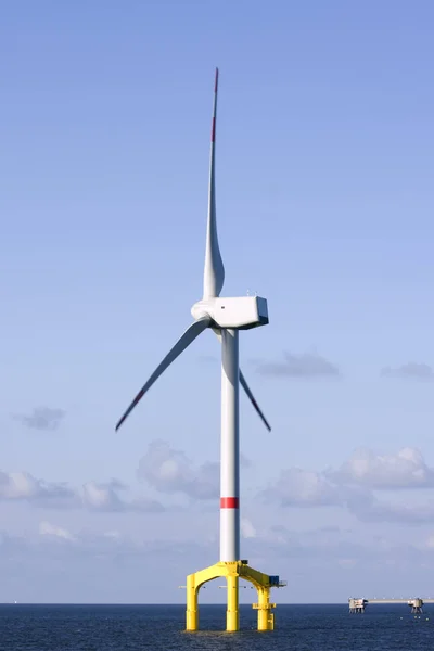 Scenic View Landscape Windmill Building — Stock Photo, Image