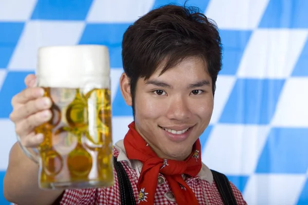 Ásia Detém Oktoberfest Cerveja Stein Câmara — Fotografia de Stock